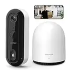 2K Doorbell Camera Wireless with 32GB Chime, No Subscription, WUUK Video Doorbell, Human Detection, Battery Powered, Camera Doorbell for Home Security, Compatible with Alexa & Google Assistant