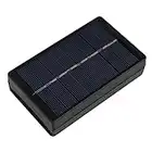 Solarladegerät, 1W 4V Tragbares Solarpanel Ladegerät PVC Polysilizium AA/AAA Solar Powerbank Wireless Charging Outdoor Externer Akku Taschengröße Camping Wandern Reisen Fall Garten Kamera Schwarz