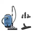 Miele Classic C1 Turbo Team Bagged Canister Vacuum, Tech Blue - Portable, Household