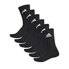 adidas Cushioned - chaussettes de sport (6 Paires) - Mixte Adulte -Noir - S