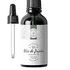 100ml Olio di Jojoba Bio, Spremuto a Freddo, Puro - 100% naturale per la cura di pelle, capelli, viso, barba - Flacone di vetro - Imbottigliato in Francia