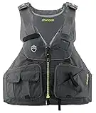 NRS Chinook Fishing Kayak Lifejacket (PFD)-Charcoal-L/XL