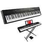 Best Choice Products 88-Key Full Size Digital Piano Electronic Keyboard Set for All Experience Levels w/Semi-Weighted Keys, Stand, Sustain Pedal, Built-In Speakers, Power Supply, 6 Voice Settings