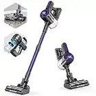 Cordless Vacuum Cleaner, with 20Kpa Super Suction, 80000 RPM High-Speed Brushless Motor, 5 Stages High Efficiency Filtration, Up to 30 Mins Runtime Cleaner for Hardwood