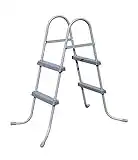 Bestway Escalerilla para Piscina Pool Escalera Escalera de Seguridad 2 Niveles 76 hasta 84cm Ultra-Frame Quick-Up Poolzubehoer Escaleras