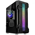 Kolink Inspire K10 ARGB Midi-Tower, PC Gehäuse mit Tempered Glass Seitenteil, Computer Case mit RGB Lüfter, Case PC Gaming Wasserkühlung, Computer Gehäuse, PC Case Black, PC-Gehäuse ATX, Schwarz