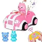 Wrystte Toys for 2 3 4 5 6 7 Year Old Girls,Remote Control Cars for Kids,RC Car for Toddler Girls Age 2-7,Fast Mini Toy Cars for Kids with Light&Music Girls Xmas Birthday Gifts Toddler Girl Toys Pink