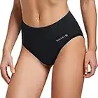 BALEAF Damen Radsport Unterwäsche 3D gepolsterte Fahrradshorts Leichte schnell trocknende Radhosen Atmungsaktiv Radlerunterhose mit 3D Gel Sitzpolster Schwarz XL