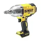 DEWALT DCF899HN-XJ 18 V XR Brushless 1/2 Inch High Torque Impact Wrench (950 Nm), Bare Unit (Hog Ring Version), Yellow/Black, 4.09 cm*10.87 cm*9.53 cm