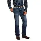 ARIAT M5 jeans de pierna recta apilables y elásticos para hombre - Marrón - 36W x 34L