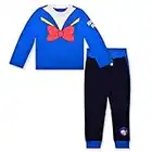 Disney Mickey Mouse, Donald Duck and Goofy Long Sleeve T-Shirt and Jogger Pants Set for Toddler and Little Kids