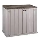 Toomax Stora Way All Weather Outdoor Storage Shed Cabinet, Taupe Grey/Anthracite