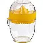 Trudeau Citrus Juicer, Compact and Convenient All-in-One Tool Includes an Integrated Strainer and a Calibrated Container with Pouring Spout, BPA Free, Dishwasher Safe