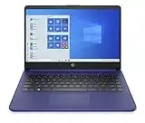 HP 14" Laptop, AMD 3020e, 4 GB DDR4 RAM, 64 GB eMMC Storage, 14-inch HD Touchscreen Display, Small Computer for Students, Windows 10 Home, Indigo Blue (Renewed)