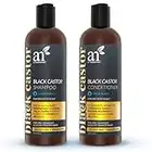 ArtNaturals Shampooing et après-shampoing à l'huile de ricin noire - (2 x 473 ml) - Renforce, pousse et restaure - Castor jamaïcain - Pour cheveux colorés