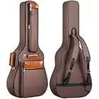 CAHAYA Borsa Chitarra Custodia di Oxford Impermeabile per 41 Pollici Chitarra Acustica Classica con Imbottitura 12mm Doppia Cinghie da Spalla Regolabile