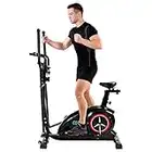 Core crosstrainer ellittica per la casa - ellittica da casa fino a 120kg di peso - ellittica professionale con 8 livelli di resistenza e sedile regolabile - cyclette ellittica