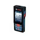 Bosch Professional Medidor láser de distancia GLM 120 C, cámara integrada, transmisión de datos Bluetooth, distancia hasta 120 m, cable micro USB, cargador, correa de transporte, funda