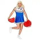 Widmann - Costume da cheerleader composto da maglia e gonna, per carnevale e feste a tema