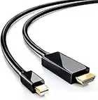 CYSINGC Thunderbolt to HDMI Cable, Mini Displayport to HDMI Cable, Mini DP to HDMI Cable for MacBook, iMac, Mac Mini, Mac Pro; Microsoft Surface and More, Supports 4K, 1080P, HDCP, 3D - 6ft (2 Pack)