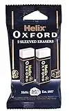 Helix Oxford Twin Pack of Erasers, Oxford Blue, Large