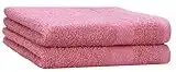 Betz Lot de 2 Serviettes de Toilette Premium 100% Coton Taille 50x100 cm Couleur Vieux Rose