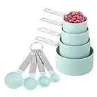 KIWILL 8PZ Cucchiai dosatori, 4 misurini di Tazze e 4 misurini cucchiai Cup per Cucina Cottura per misurare utensile da Cucina