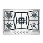 Empava 30 inch Stainless Steel Gas Cooktops 5 Italy Sabaf Sealed Burners Kitchen Stove Top in Stainless Steel