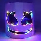 Halloween Multicolor Led DJ Marshmello Mask Light Up Dj Music Festival Carnaval Halloween Glowing Marshmello Helmet