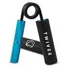 TWIVEE - Bilanciere da Dito per la Massima Presa - Trainer per l'avambraccio con Pad Grip e Tasca - Pinza in Acciaio temprato e Alluminio - Hand Trainer - Hand Muscle Trainer