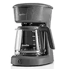 Breville Flow Filter Coffee Machine | 12 Cup Capacity Glass Coffee Jug | Auto Pause and Keep Warm Functions | Slate Grey [VCF139]