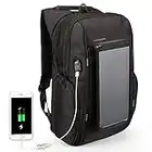 Kingsons Mens Solar Power Charge Backpack 15.6 inch Anti-theft Laptop Daypack