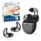 [2 paires] Bouchon d'oreille pour dormir-Hearprotek bouchon oreilles réutilisable en silicone anti bruit pour sommeil,protection auditive,réduction de bruit,anti ronflement, travail (30db & 33db)