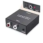 SOUTHSKY Audio Converter, Stereo Analog to Digital Adapter, 3.5mm Aux Jack R / L 2 RCA Cinch to SPDIF, Toslink, Optical, Coaxial for TV,STB,DVD to Speakers,Amplifier,Soundbar