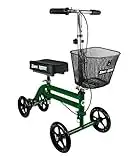 KneeRover Steerable Knee Scooter Knee Walker Crutches Alternative in Green