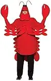 Rasta Imposta Lightweight Lobster Costume, Red, One Size