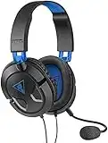 Turtle Beach Recon 50P Auriculares Gaming PS4, PS5, Xbox One, Nintendo Switch y PC, Negro / Azul