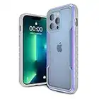 Stoßfeste Schutzhülle kompatibel mit iPhone 13 Pro Max (2021), weiche Silikon-Schutzhülle, transparent, robuste Aluminium-Hülle für Apple iPhone 13 Pro Max Phone 6,7 Zoll (schillernd + grau)