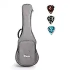 Kmise 21 inch Soprano Ukulele Gig Bag Soft Carrying Case With Double Strap With 3 Ukelele Picks