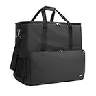 CURMIO Bolsa para Computadora de Escritorio, Bolsa de Almacenamiento para el Ordenador, Caja de Torre, Teclado, Bolsa de Viaje para Computadora y Accesorios,Negro.