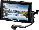 FEELWORLD F5 Pro 5.5 Inch Touch Screen Camera Field Monitor 1920x1080 DSLR Full HD 4K IPS Video Peaking Focus HDMI Video Assist 5V Type-C Input Tilt Arm (with Battery and Charger)