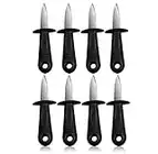 8 Pack Oyster Knife Shucker Clam Knife Shucker - Stainless Steel Oyster Knife Shucker Oyster Shuckers with Non Slip Handle Clam Clam Shellfish Seafood Opener,Perfect Set For Shucking Oysters