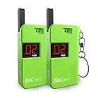 BACtrack Keychain Breathalyzer - Green (2 Pack) | Ultra-Portable Pocket Keyring Alcohol Tester for Personal Use