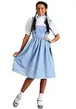 Adult Dorothy Costume Women's Long Blue Gingham Dress Medium