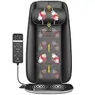 Masseur de dos Shiatsu Medcursor avec chaleur, coussin de chaise de massage réglable en hauteur, masseurs de coussin de siège pour le cou et les épaules, pétrissage par roulement 2D/3D