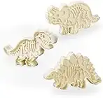 mciskin Dinosaurios Cortador de Galletas Conjunto - 6 Piezas Acrilico Moldes Galletas con Cortadores de Repostería - Cocina hornear decorativos Herramientas para Infantiles