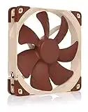 Noctua NF-A14 ULN, Ventilador Ultra Silencioso, 3 Pines (140mm, Marrón)