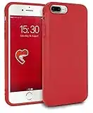 MyGadget Cover per Apple iPhone 7 Plus / 8 Plus - Custodia Protettiva in Silicone Morbido – Case TPU Flessibile/Antiurto/Antigraffio/Ultrasottile Rosso