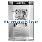 TX® Hard Ice Cream Machine Commercial Desktop Ice Cream Making Machine Stainless Steel Automatic Ice Cream Maker 5.3 Gal/H for Commercial Use with Intelligent LCD Display and Clean Button