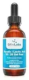 QRxLabs Glycolic/Lactic Acid 30/20 Gel Peel With Calendula, Chamomile And Green Tea Extracts - Professional Grade Chemical Face Peel For Acne Scars, Collagen Boost, Wrinkles, Fine Lines - Aha